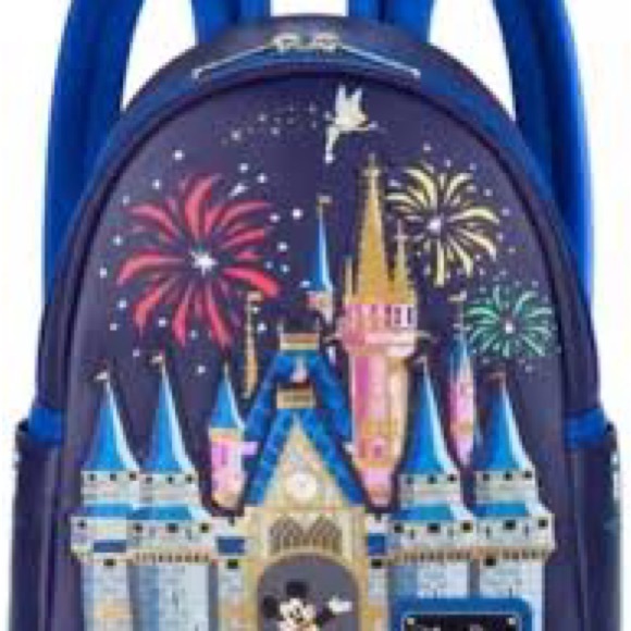 SOLD New loungefly Disney parks castle mini backpack - Picture 2 of 2